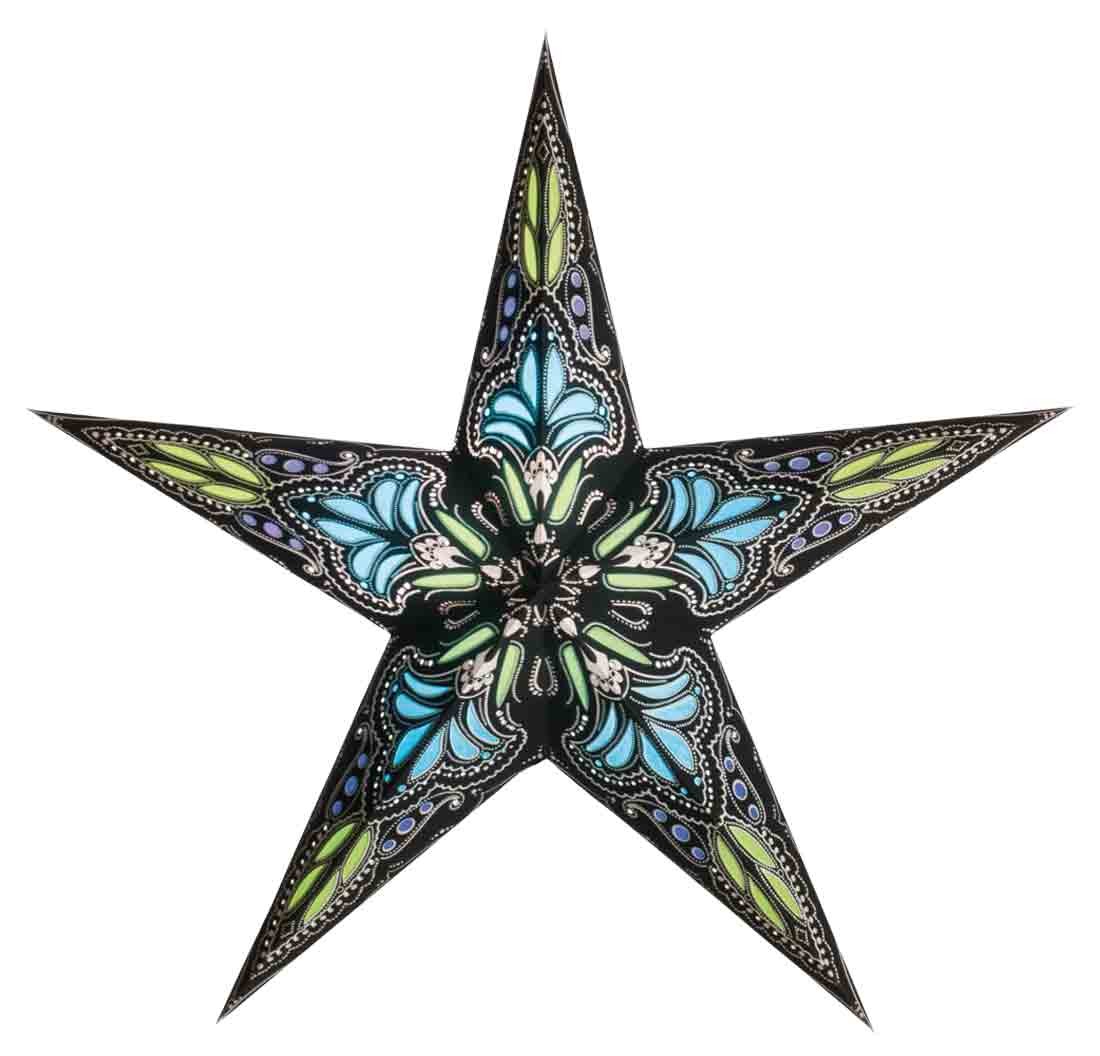 starlightz jaipur black/türkis - size M