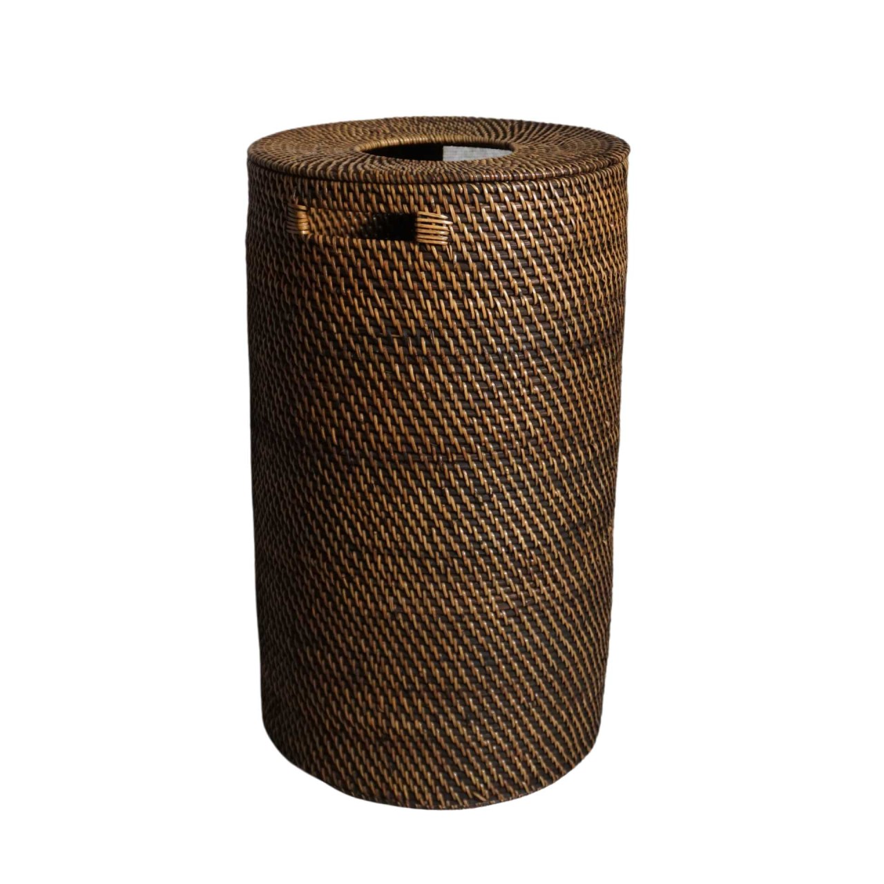Wäschekorb L Modern Round 60 cm Rattan und Bambus