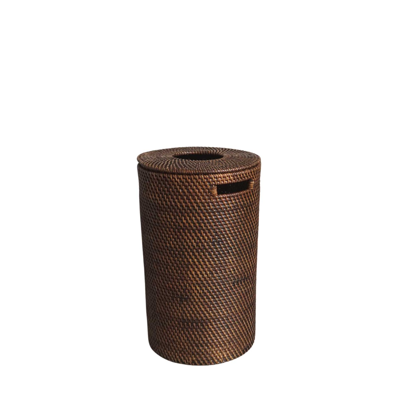 Wäschekorb XS Modern Round 49 cm Rattan und Bambus