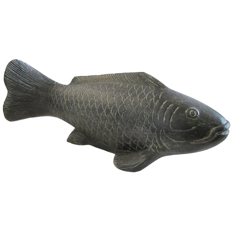 Fische - Stein / Vollguss - Länge ca. 26 cm - Indonesien