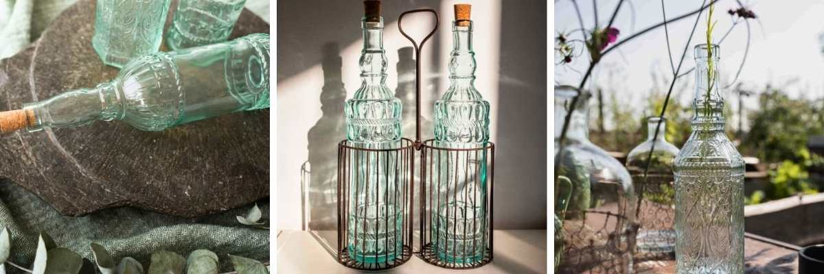Glasflasche mit Korken – handgefertigt von Van Verre