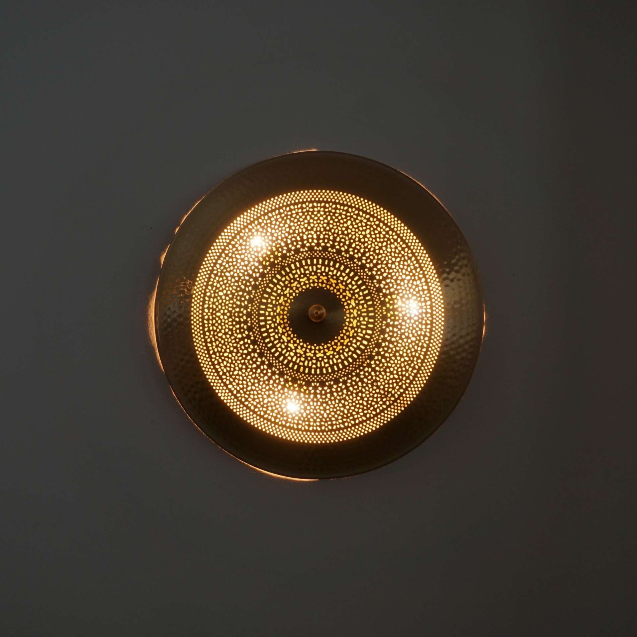 Marama Safi 50cm Gold - Beleuchtete, orientalische Wandlampe - Handgefertigt