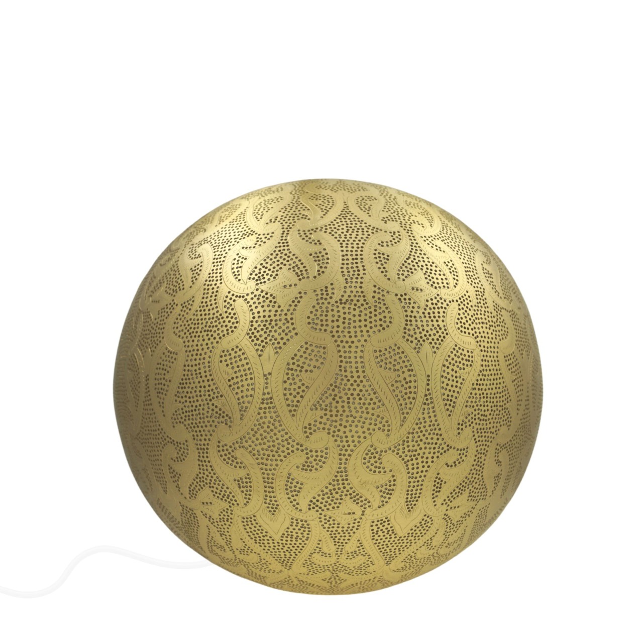 Bodenlampe Rangi Filigree XL 40cm goldfarben Handwerk sweet mint