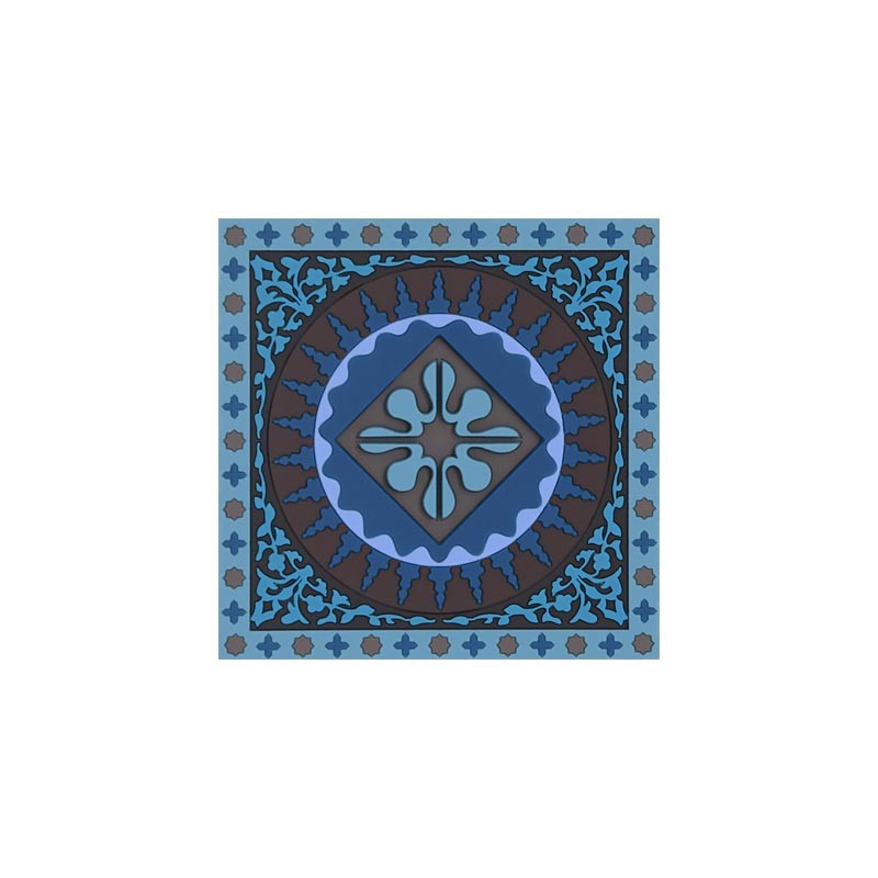 Untersetzer Silikon Coaster Mosaic Blue 9x9cm