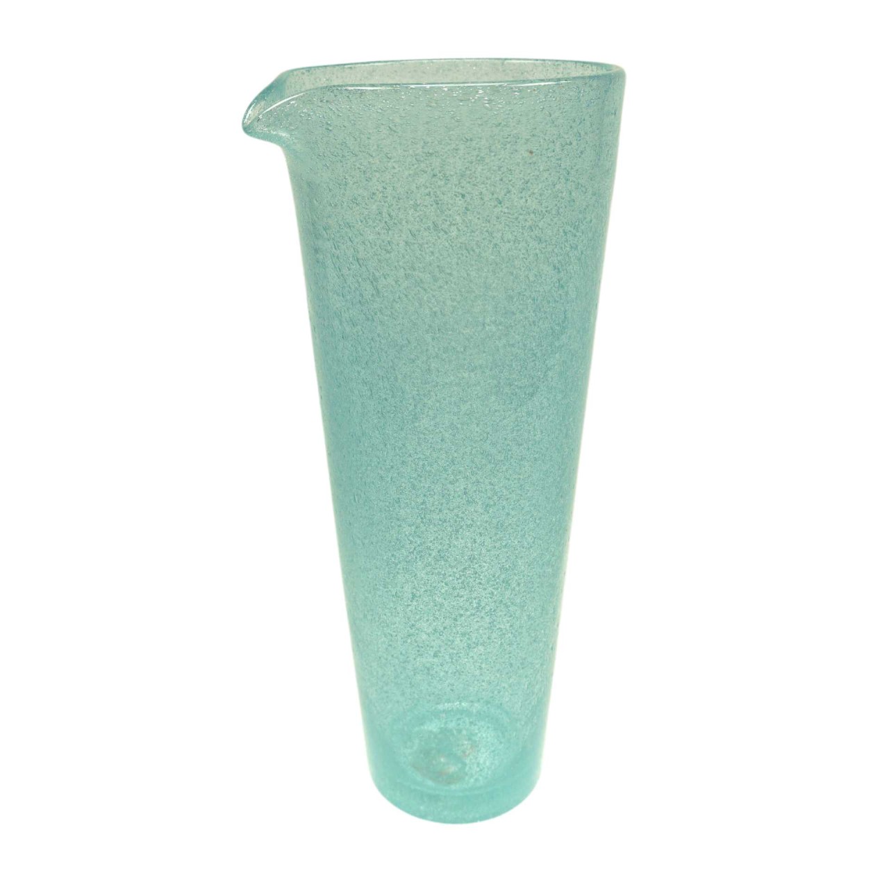 Glas Karaffe Krug hellblau mundgeblasen 1000ml