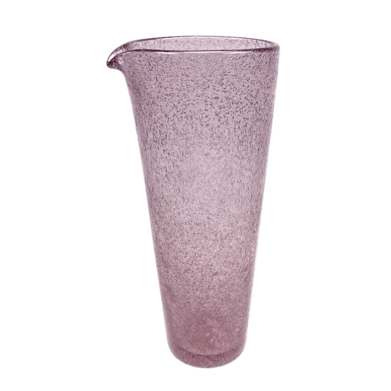 Jug Glas-Karaffe mauve mundgeblasen 1000ml