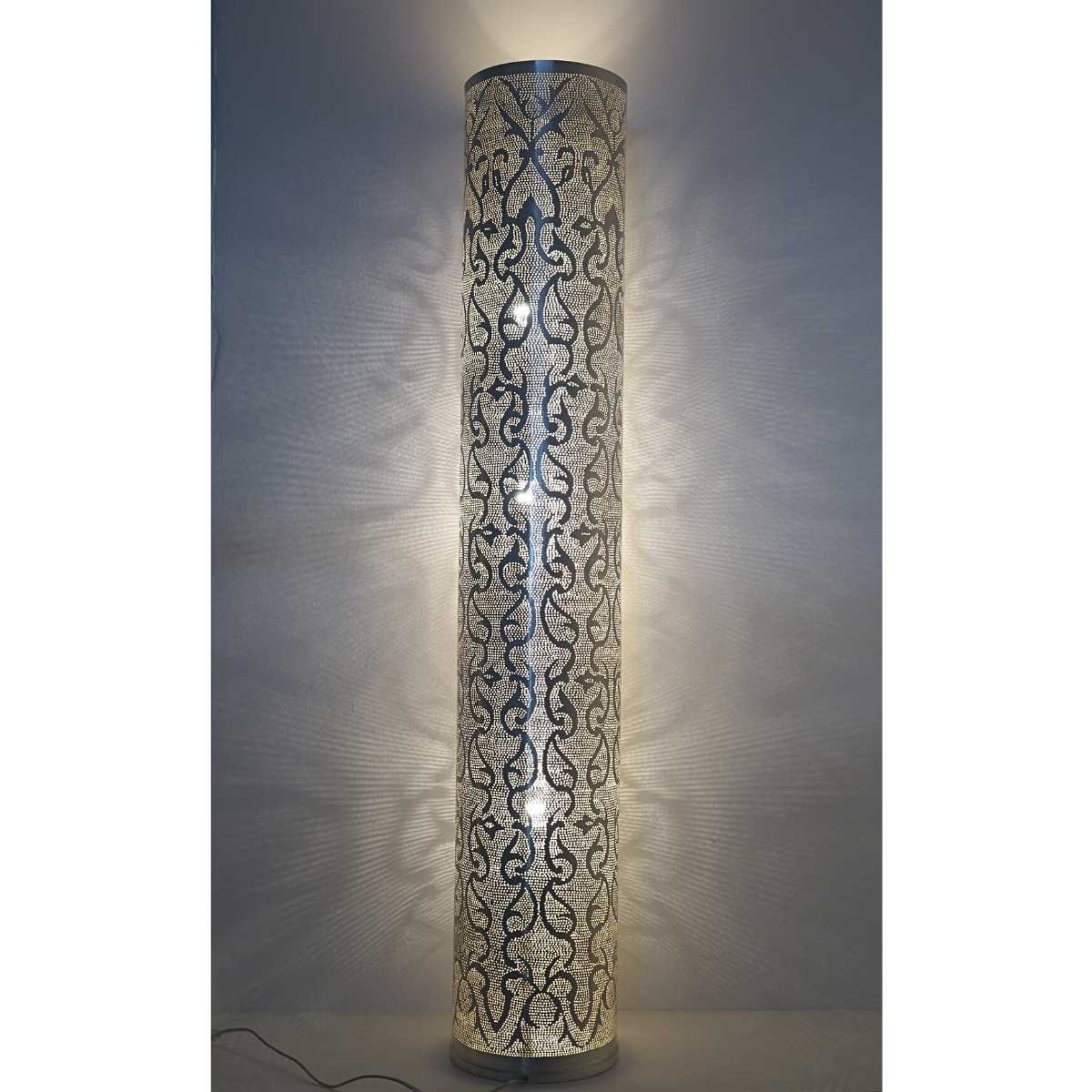 Stehlampe Tipua Filigree XL versilbert - Handwerk