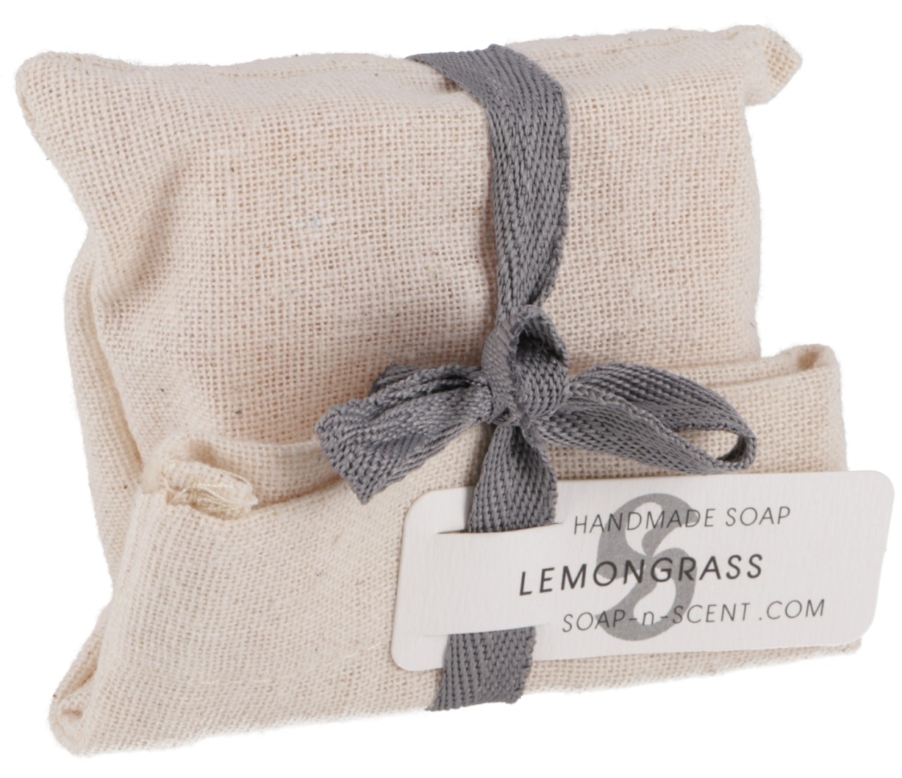 Seife Lemongrass 100g handgefertigt Thailand in Baumwollsäckchen