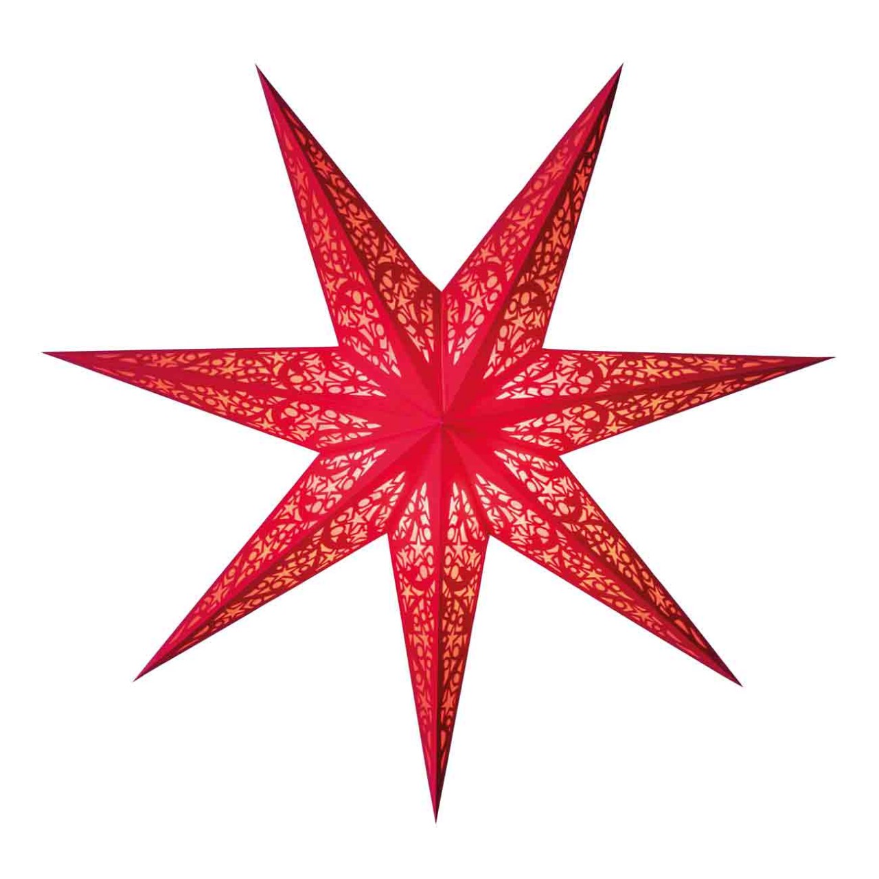 Papiersterne Scherenschnitt lux red size M starlightz